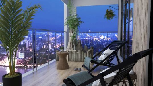 庫斯家居丨81㎡小型私宅，躺著看醉美的風(fēng)景
